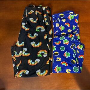 Lularoe St Patrick’s Day leggings! Sizes- TC & OS
